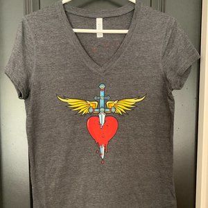 NWOT! Bon Jovi Concert Ladies V-Neck Tee
